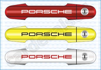 Porsche Door Handle Stickers